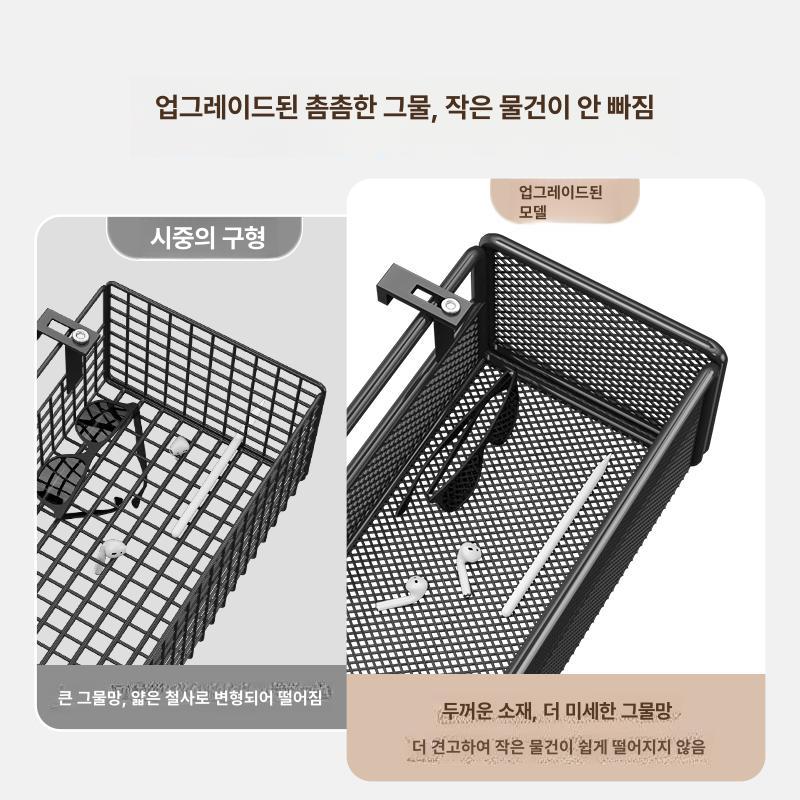 트롤리 원목선반장 다용도 틈새 수납장 사이드테이블 원목색 북유럽 랙 심플 정리 - 상세 이미지 3