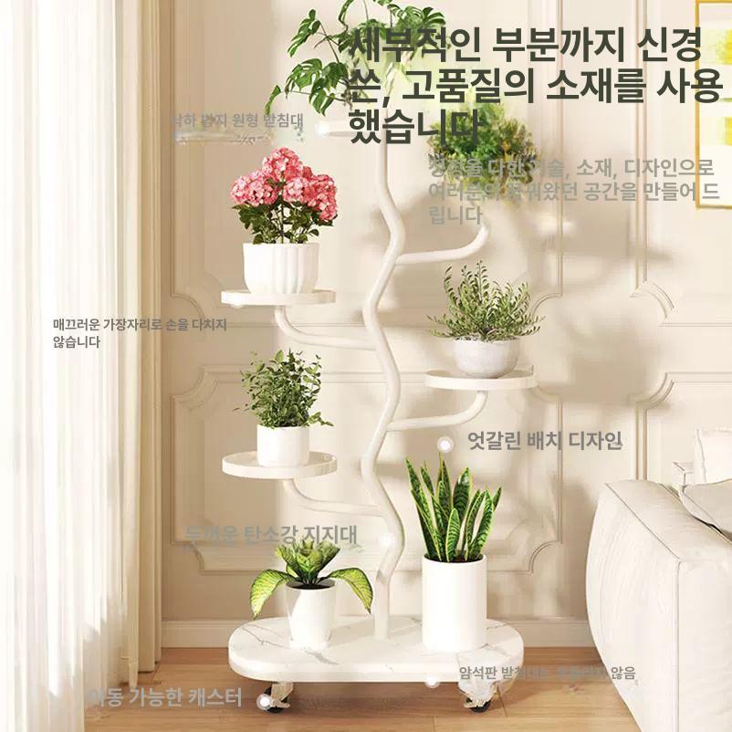 계단식 화분선반 식물진열대 다이 식물정리대 거치대 베란다 시월 꽃집 거실화분대 - 상세 이미지 3