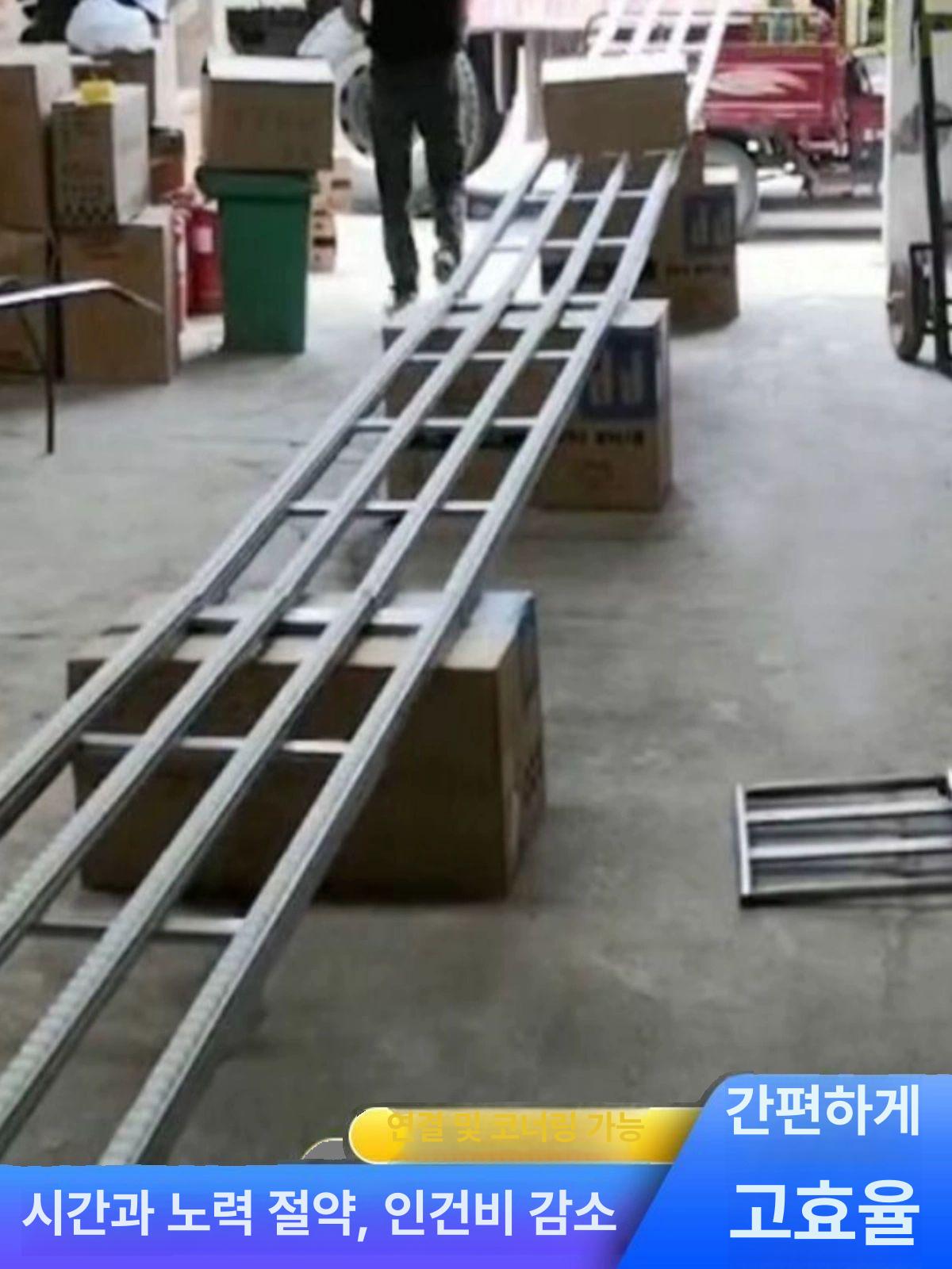 이송 컨베이어롤러 물류 택배 슬라이드 하역 운반 공장 컨베이어벨트 산업용 바퀴 - 상세 이미지 2