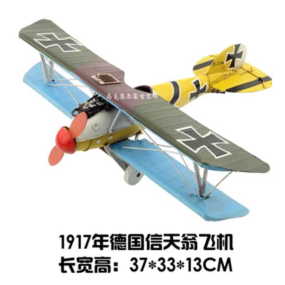 영화소품 1. 20cm 블루 모형소품 전투기 빈티지소품 엔틱비행기 촬영소품 - 상세 이미지 5