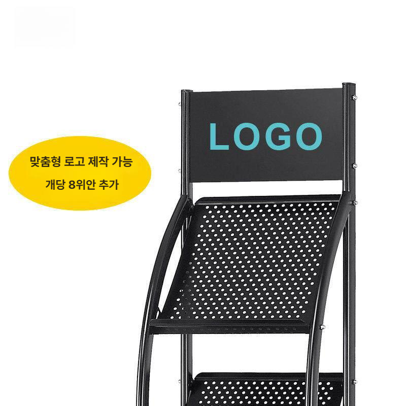 잡지 신문 진열대 이동형 수납 디스플레이 선반 매거진 책꽂이 리플렛거치대 인쇄물 책 - 상세 이미지 2