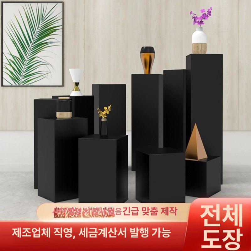 블랙 전시다이 디스플레이 철제 거치대 전시대 전시좌대 소품받침대 촬영소품 - 상세 이미지 4
