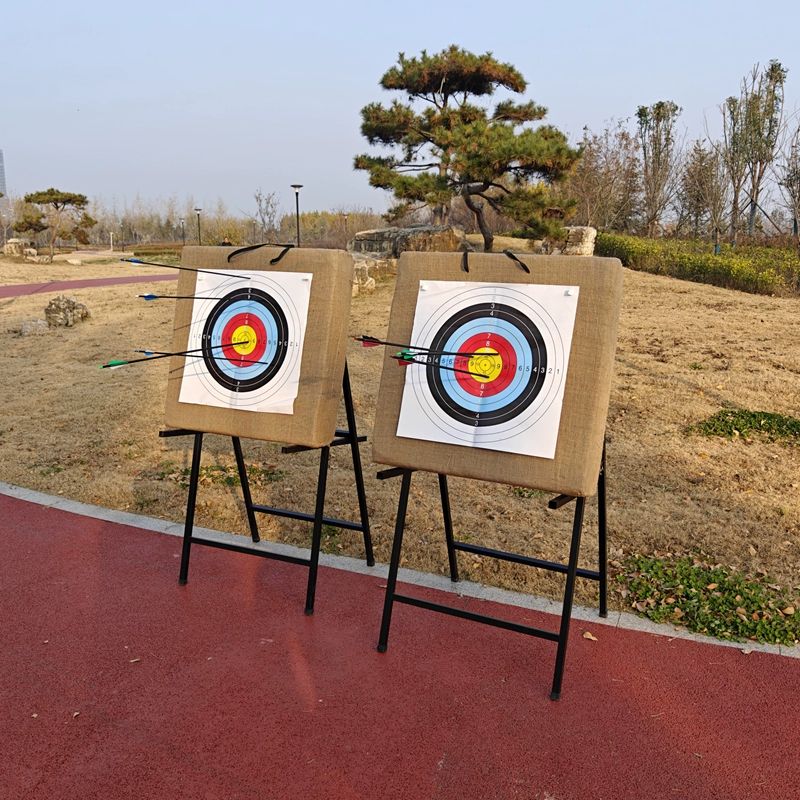 휴대용 표적판 양궁과녁 타겟 거치대 받침대 활 연습용 훈련용 표적지 타켓 원형 - 상세 이미지 2