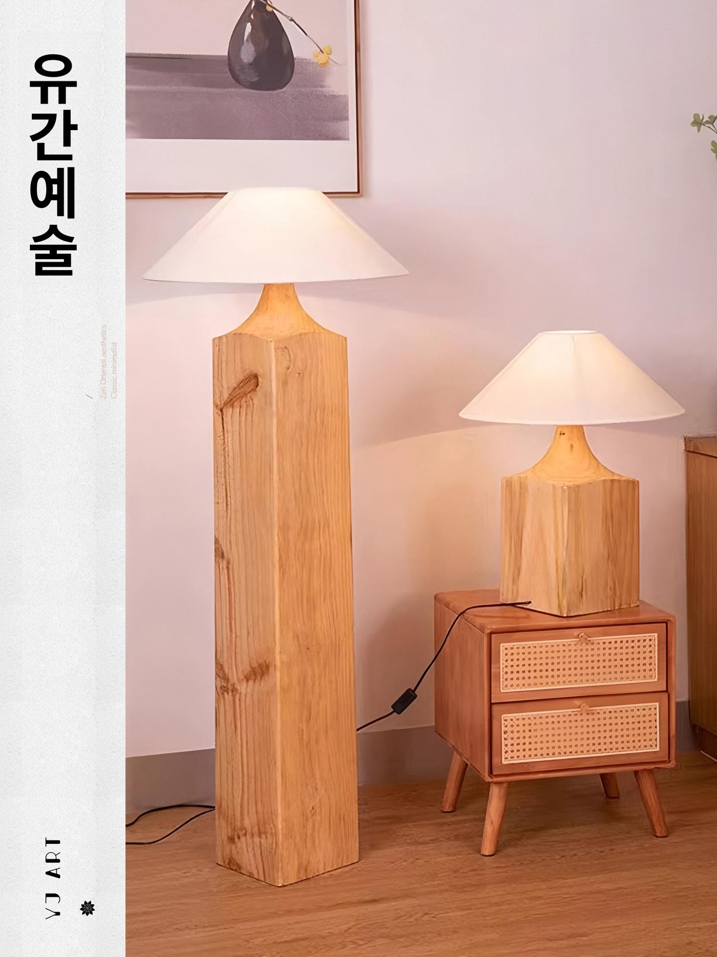 원목 디스플레이 장식품 나무 다이 우드 소품 꽂꽂이 전시대 인테리어 키 스탠드 선반 - 상세 이미지 4