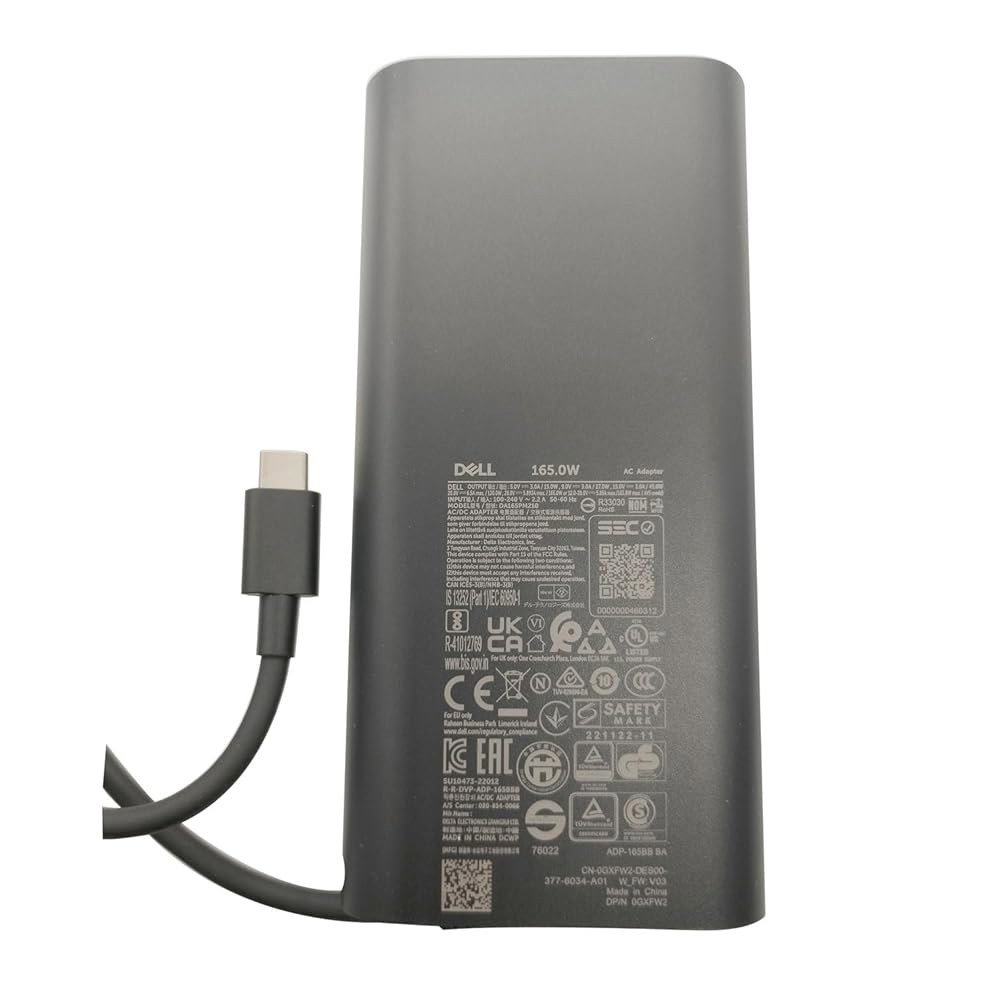 Dell 노트북 충전기 어댑터 165W LOGIC USB 5.893A 28V 정밀도 POWER 타입 C 와트 AC 5680 - 상세 이미지 3