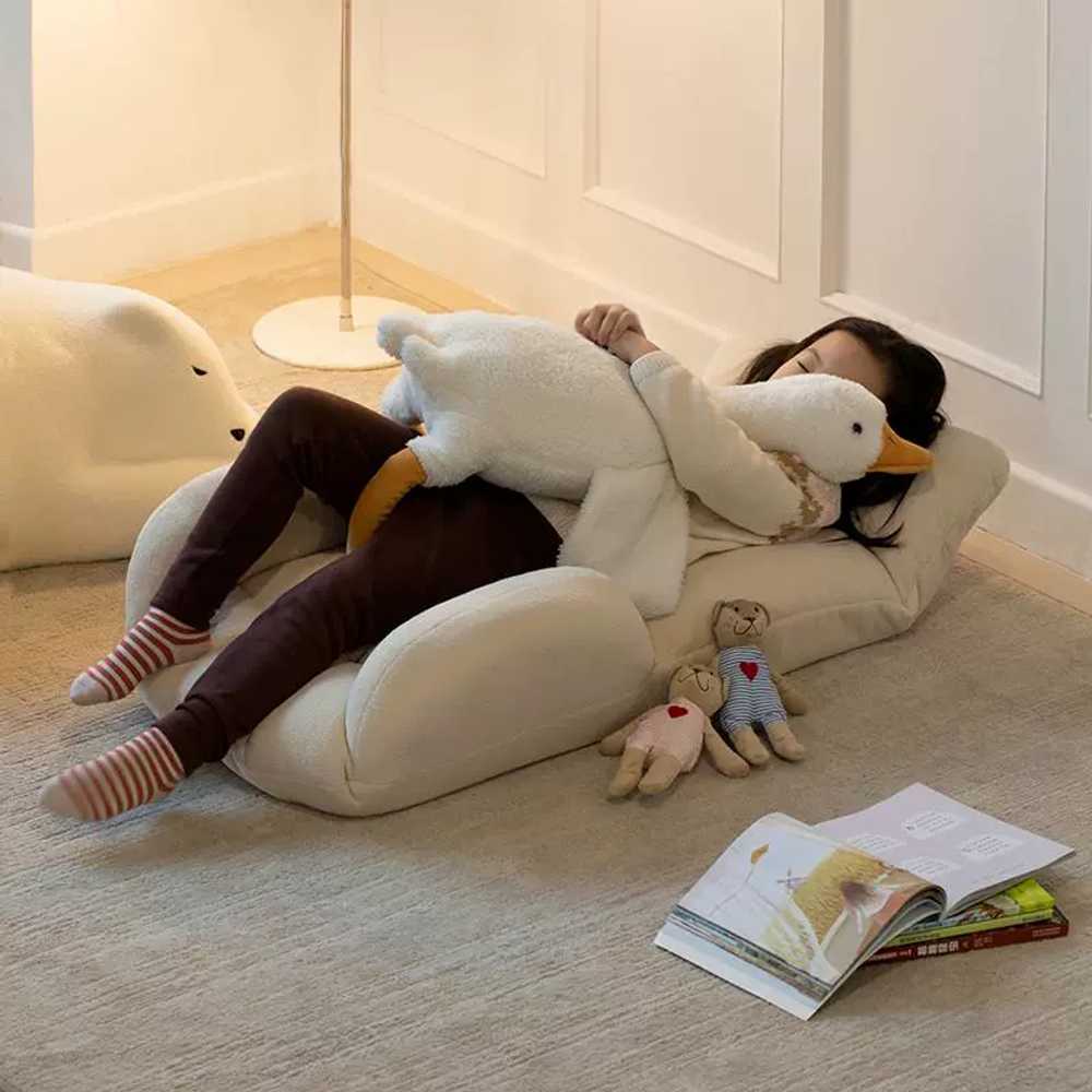 미니 1인용 빈백 쿠션 등받이 체어 거실 달팽이 한샘 휴 좌식리클라이너 모던 스퀘어 - 상세 이미지 3