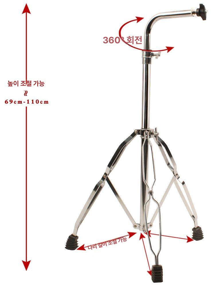 봉고드럼 악기 스탠드 홀더 타악기 거치대 연주 보관 전문가용 부품 수납 - 상세 이미지 5