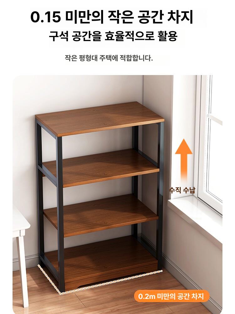 인테리어 원목선반 수납선반 다용도 주방 선반장 무지주 벽선반 조립 거실선반 장식 - 상세 이미지 5