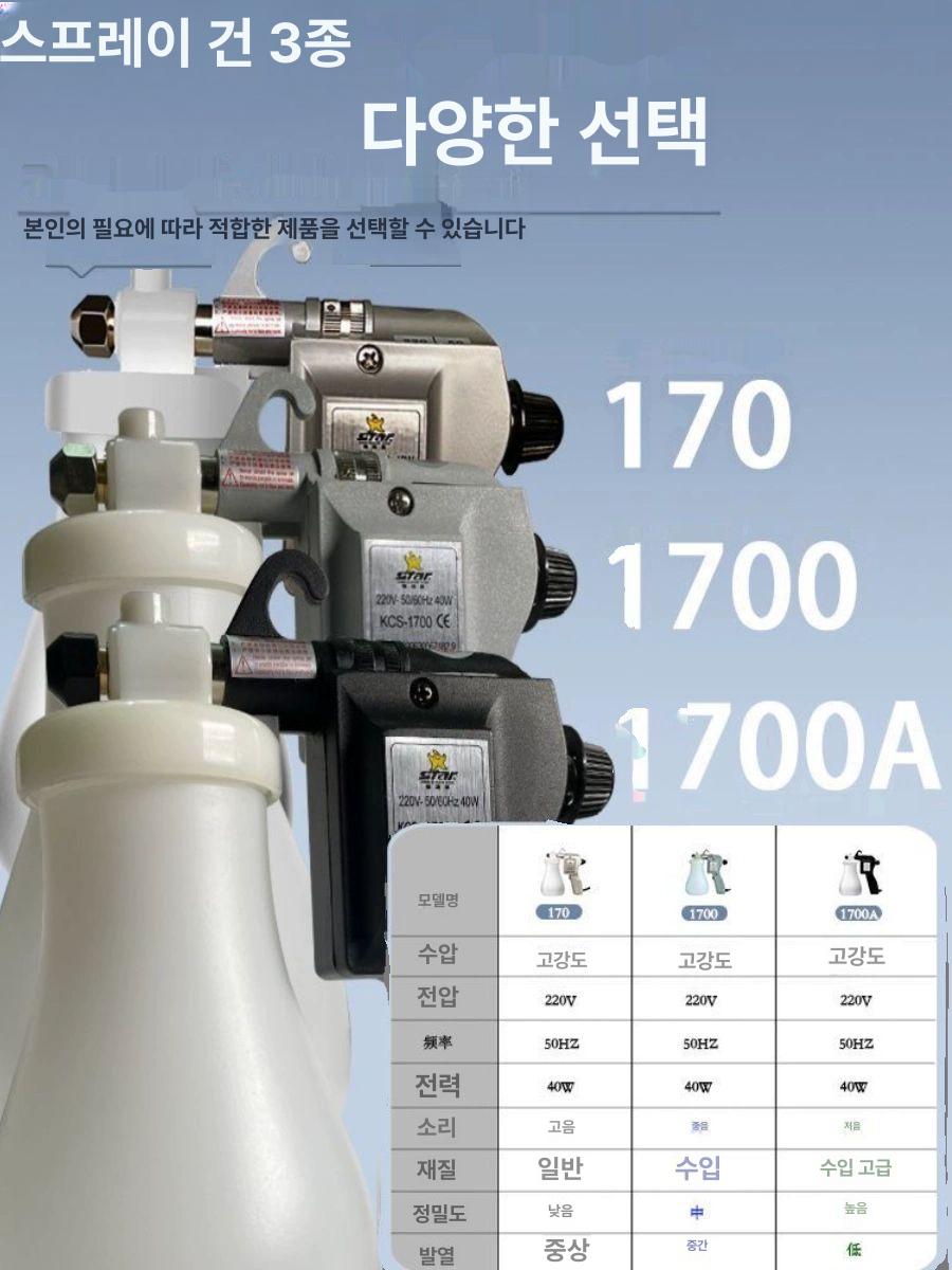 고압 의류 스프레이 건 클리닝 전기 원단 자수 드라이 의류빵빵이 제거총 벽 스프레이건 - 상세 이미지 4