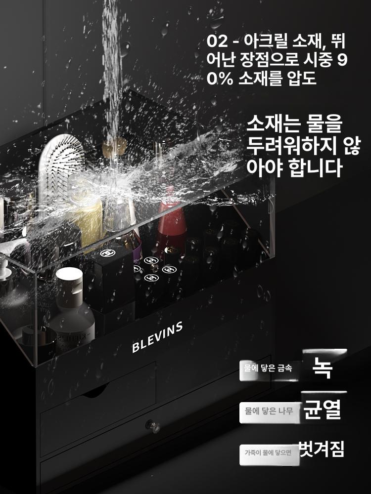 아크릴 화장품 정리함 보관함 수납함 향수 뚜껑있는 립스틱보관함 아크릴화장품정리함 선반 - 상세 이미지 4