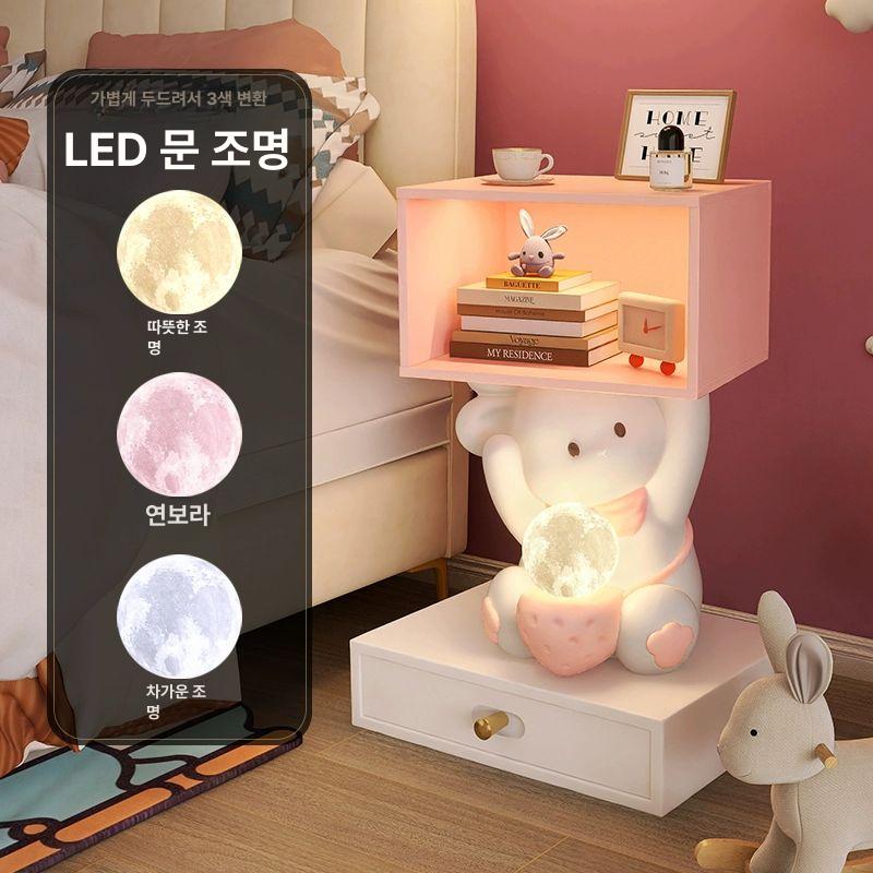 LED 사이드 토끼무드등 귀여운 라이트 램프 조명 인테리어 수면등 장식용 - 상세 이미지 2