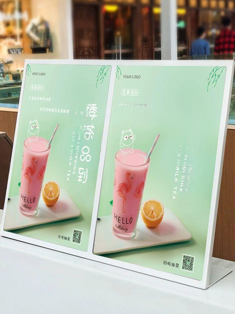 스탠드 테이블메뉴판 거치대 꽂이 메뉴북 식당 안내판 카페메뉴판 케이스 아크릴 - 상품 이미지