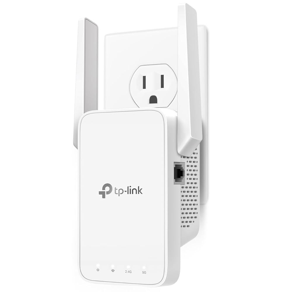 TP-Link AC1200 WiFi Extender - 1.2Gbps 홈 신호 부스터, 듀얼 밴드 5GHz / 2.4GHz, 최대 1600제곱피트 및 32개 디바이스, 이지메시 - 상품 이미지