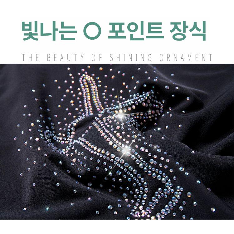 피겨 연습복 스케이트 훈련복 피겨연습복 레깅스 훈련 여성 트레이닝복 - 상세 이미지 5
