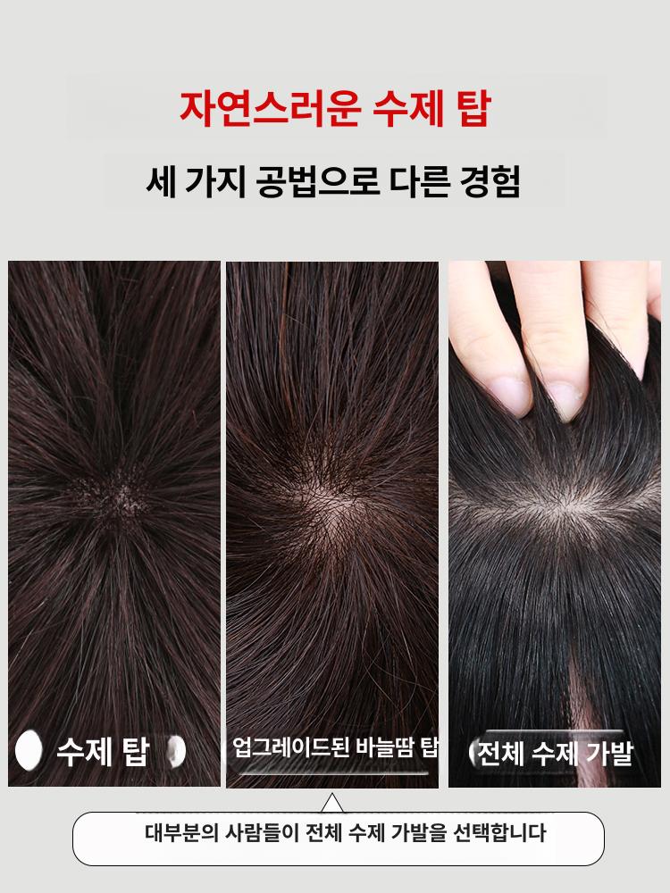 회색 가발 할머니 백발 연극 분장 소품 중년 배우 무대 의상 자연스러운 통가발 - 상세 이미지 5