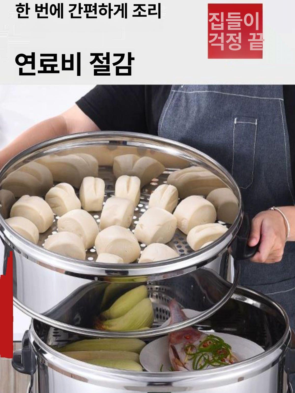 업소용 전기찜기 스텐 급식실 증숙기 호빵 스팀 찜통 조리 전기만두찜기 다층 - 상세 이미지 5