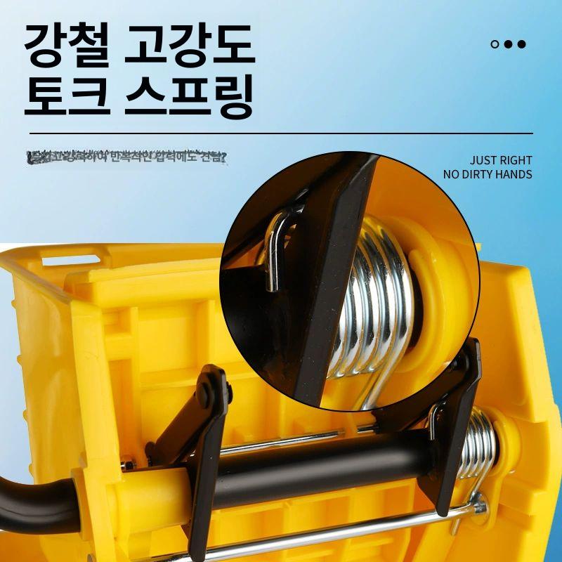 마대 대걸레탈수기 청소도구 마포탈수기 물짜개 복도 청소물통 업소용 - 상세 이미지 4