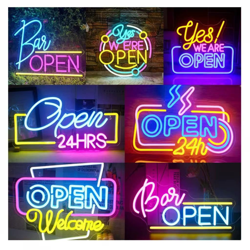 led 영업중 네온간판 네온사인 무빙 오픈사인 매장용 도어사인 네온조명 - 상세 이미지 2