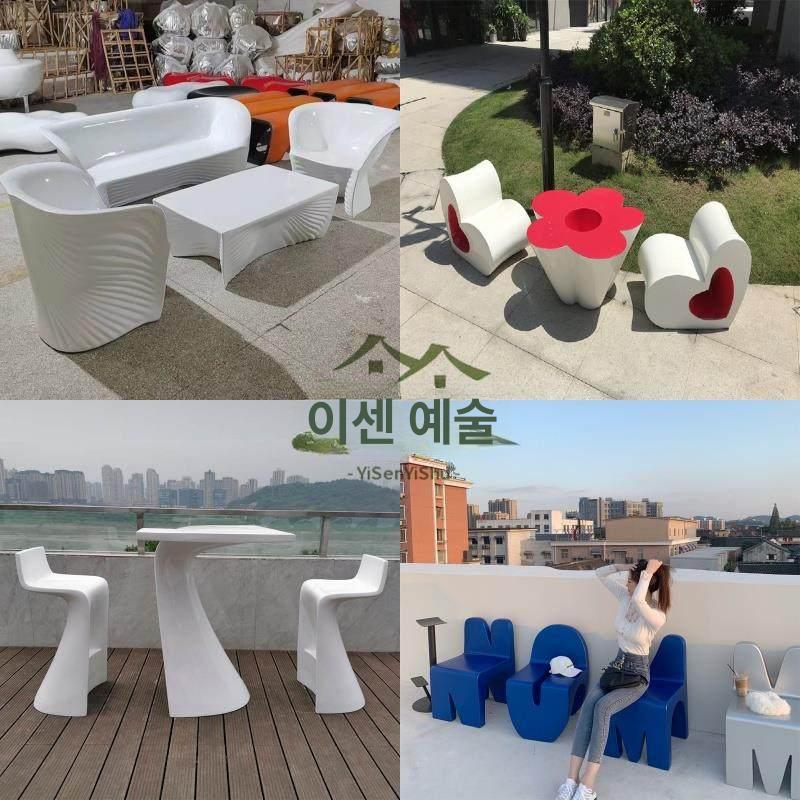 조약돌 패브릭소파 라운지 카페 곡선 쇼파 라운드 디자인 보보아 둥근 커브 스웨이드 - 상세 이미지 4