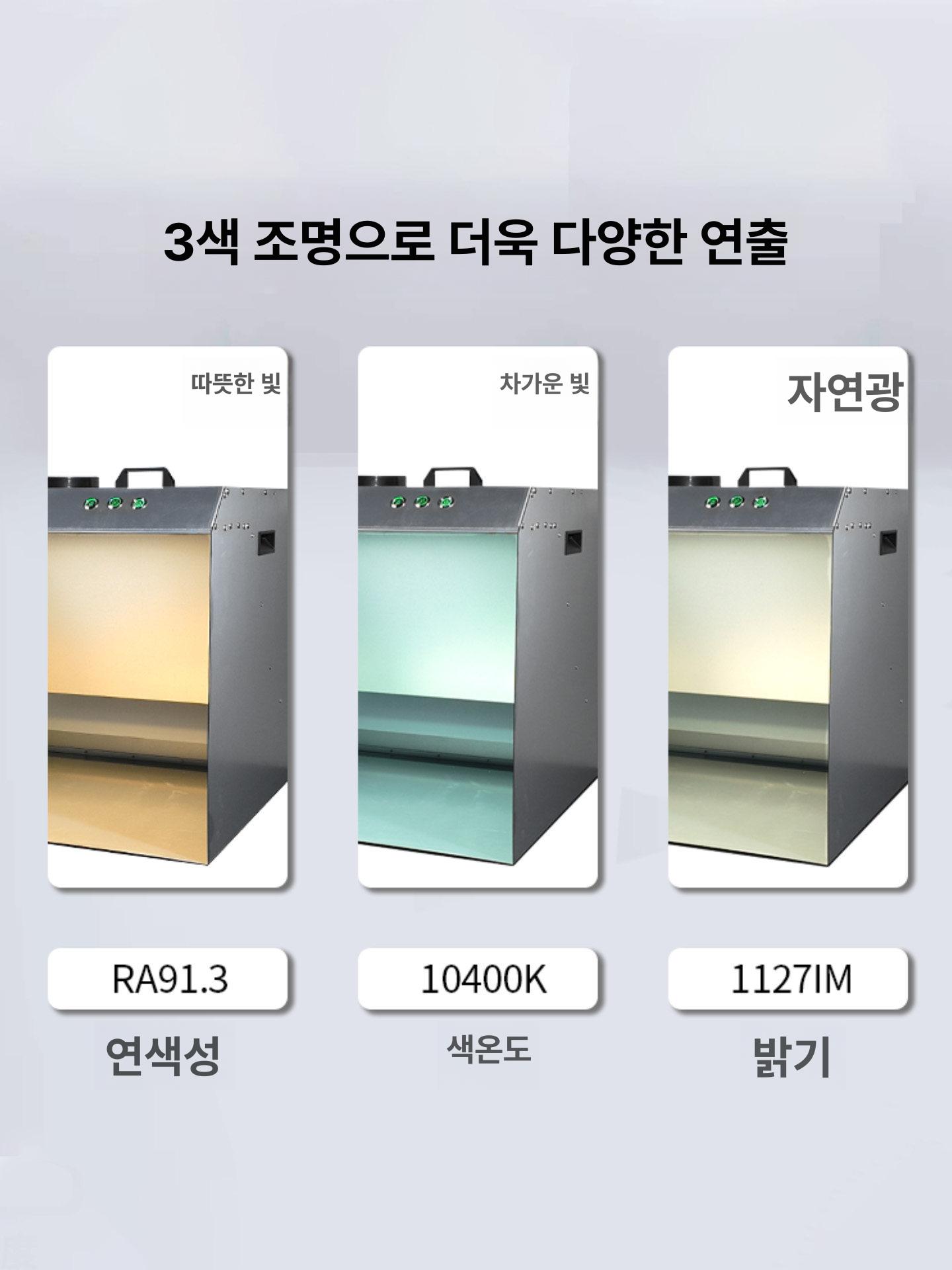 작업대 도장부스 음압 에어브러쉬 색칠 건프라 페인트 분진 케이스 에어브러시 - 상세 이미지 4