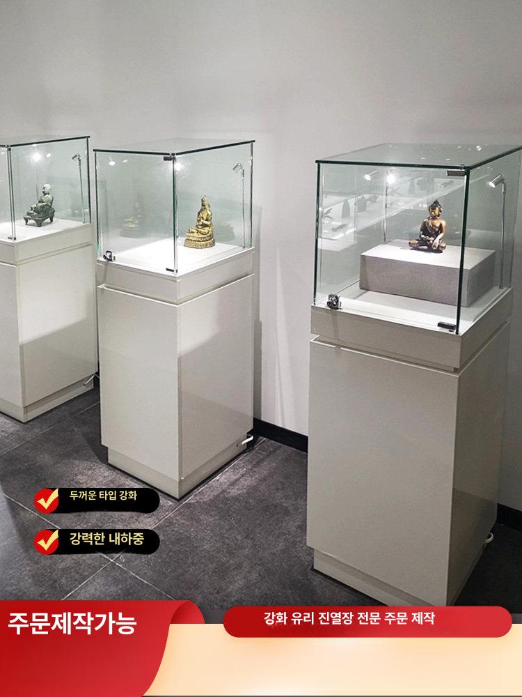 박물관 진열장 골동품 작품 선반 유물 쇼케이스 보석 문화재 소장품 잠금장치 광택 - 상세 이미지 2