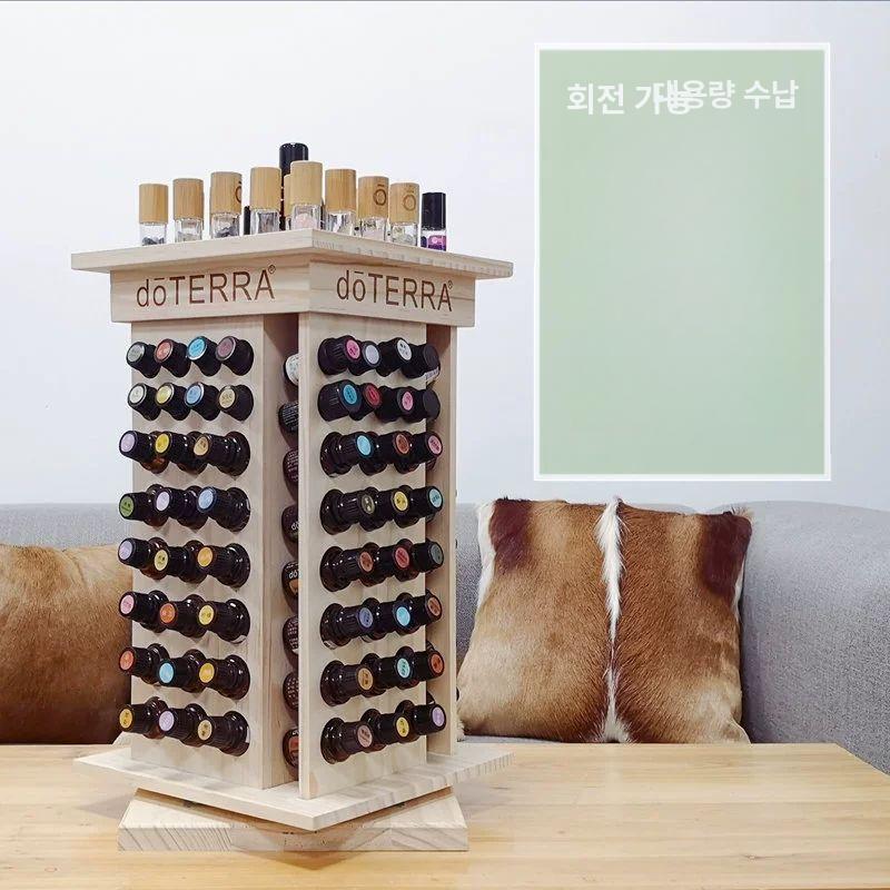 원목 아로마 에센셜오일 디스플레이 선반 향수병 정리 수납 케이스 스탠드 - 상세 이미지 2