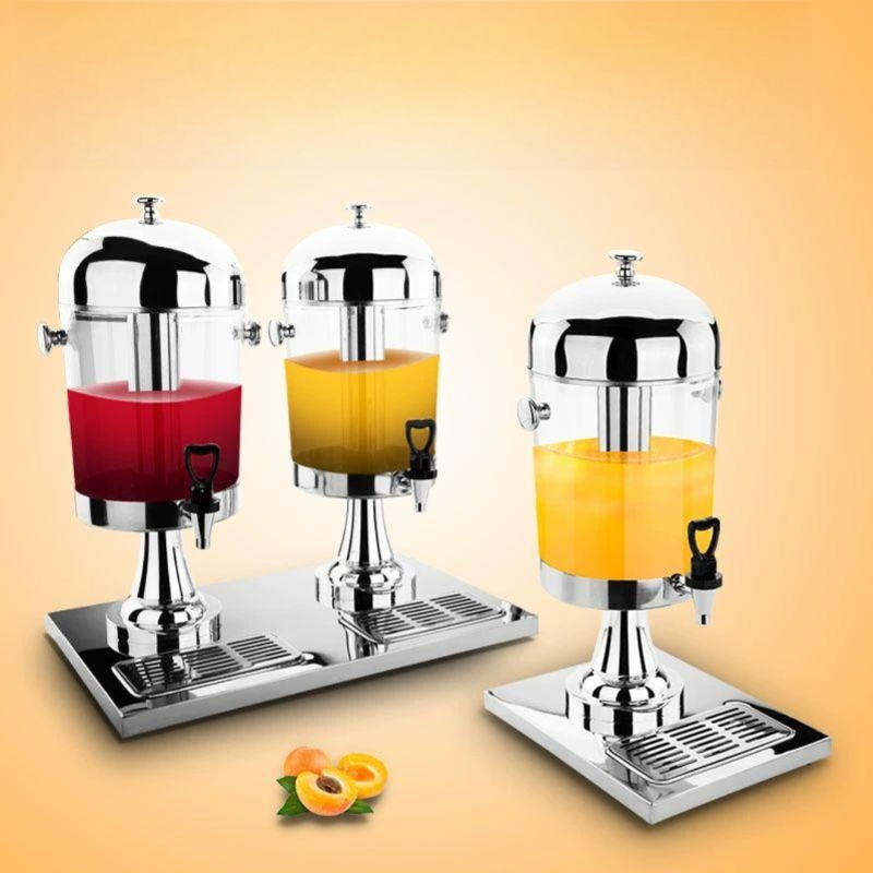 대용량 냉음료 디스펜서 매실농축액 음료통 호텔 뷔페용 금도금 주스 서버 - 상품 이미지