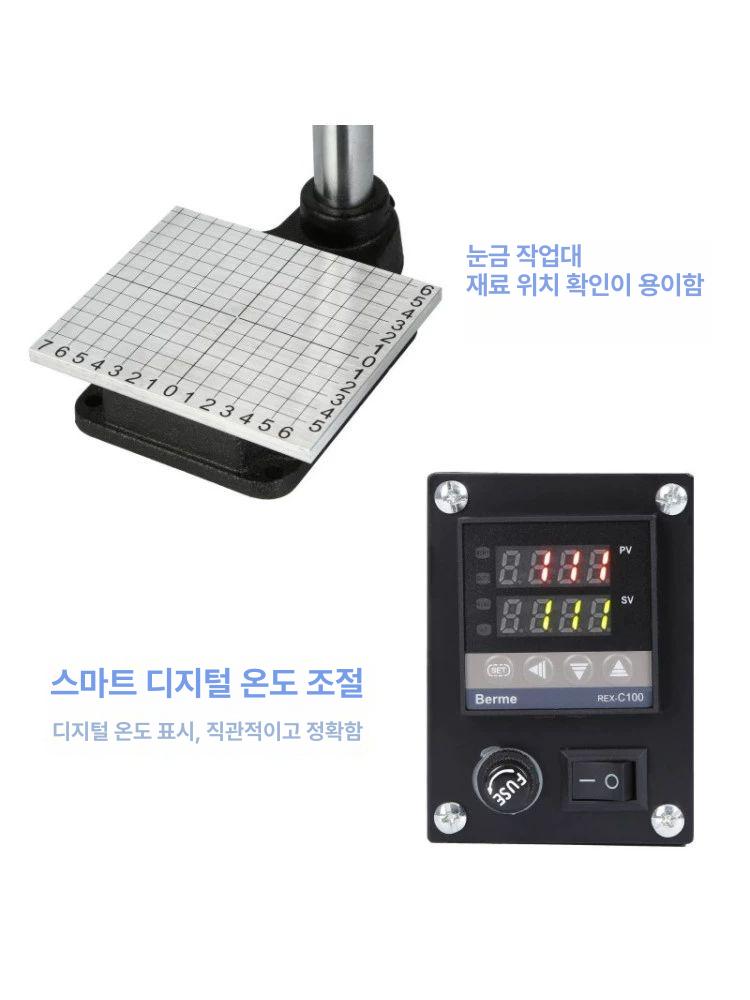 각인기 열각인프레스 수동프레스 소형 프레스 불박기 공방 날인기 마킹 타각기 마킹기 금속 - 상세 이미지 4