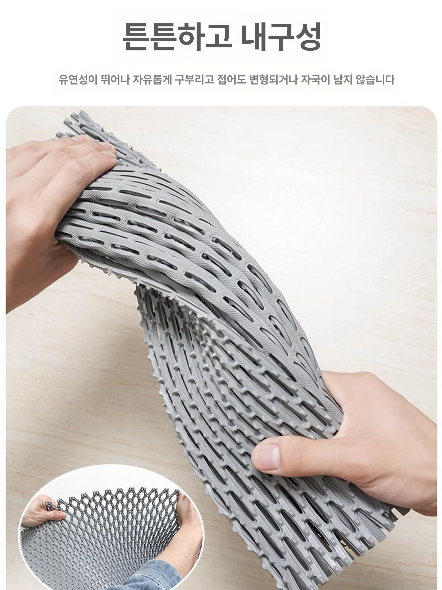 욕실미끄럼방지매트 고무바닥 깔판 물흡수 발판 화장실 욕조 안전패드 - 상세 이미지 5