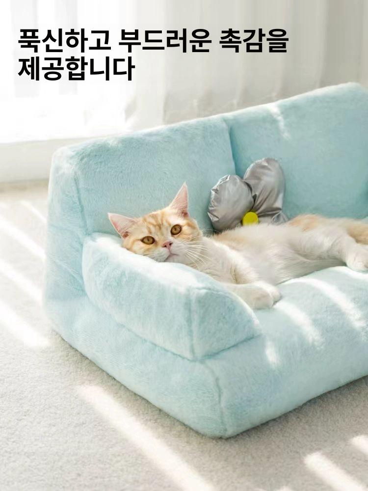 펫베드 소파 강아지방석 펫방석 펫쇼파 강아지쿠션 고양이방석 고양이쿠션 평방석 - 상세 이미지 4