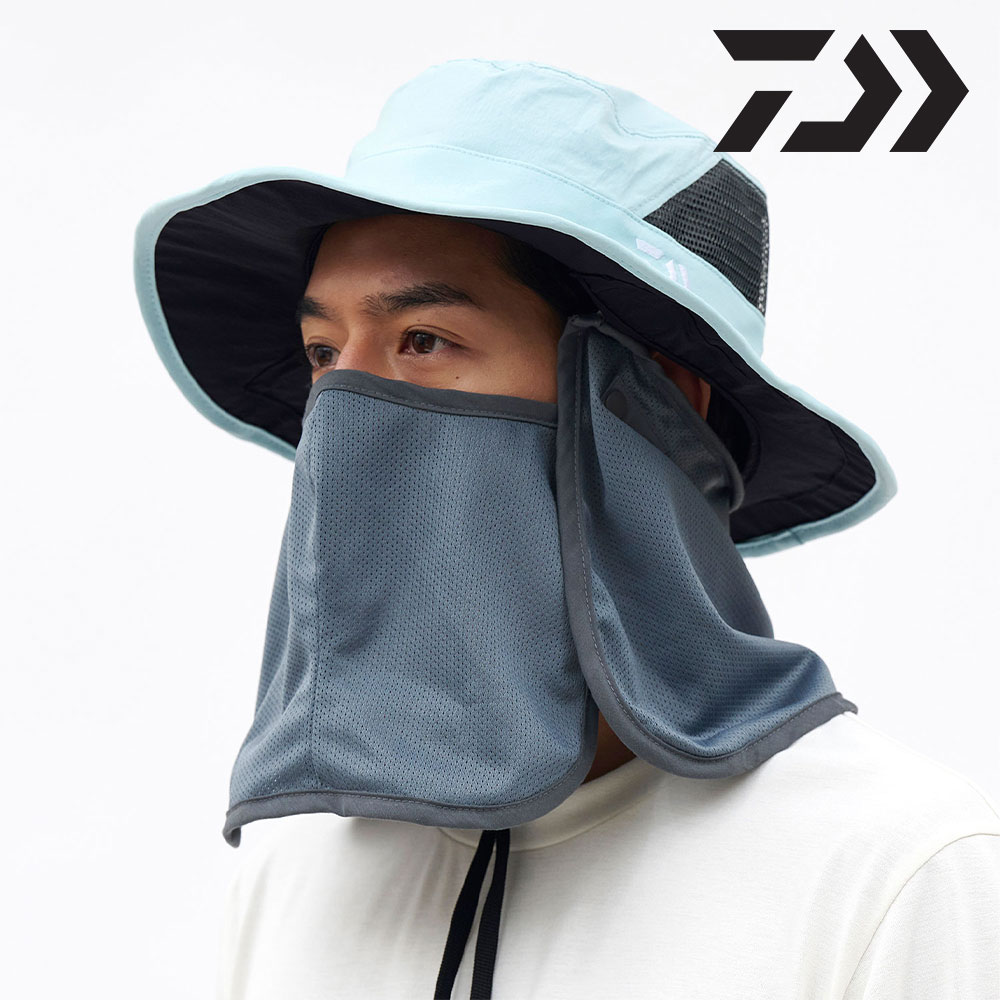 다이와 풀쉐이드 모자 DC-7726 자외선차단 여름 메쉬 탈부착 버프 보르도 - 상세 이미지 2