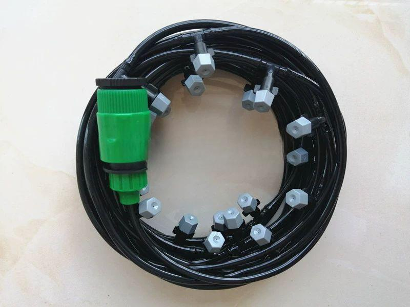 스프레이세트 쿨링포그 화이트 정원 미스트 안개분사노즐 부품 듀얼 관개 시스템 나사 - 상품 이미지