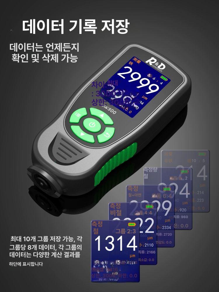 도막 측정기 정밀 페인트 두께 게이지 차량 자동차 코팅 측정 계기 - 상세 이미지 4