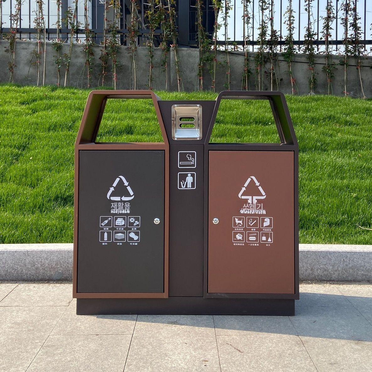 대용량 휴게소분리수거장 야외 공원 아파트 수거함 분류 빌라 대형 마대 휴게소 캠핑장 - 상세 이미지 4