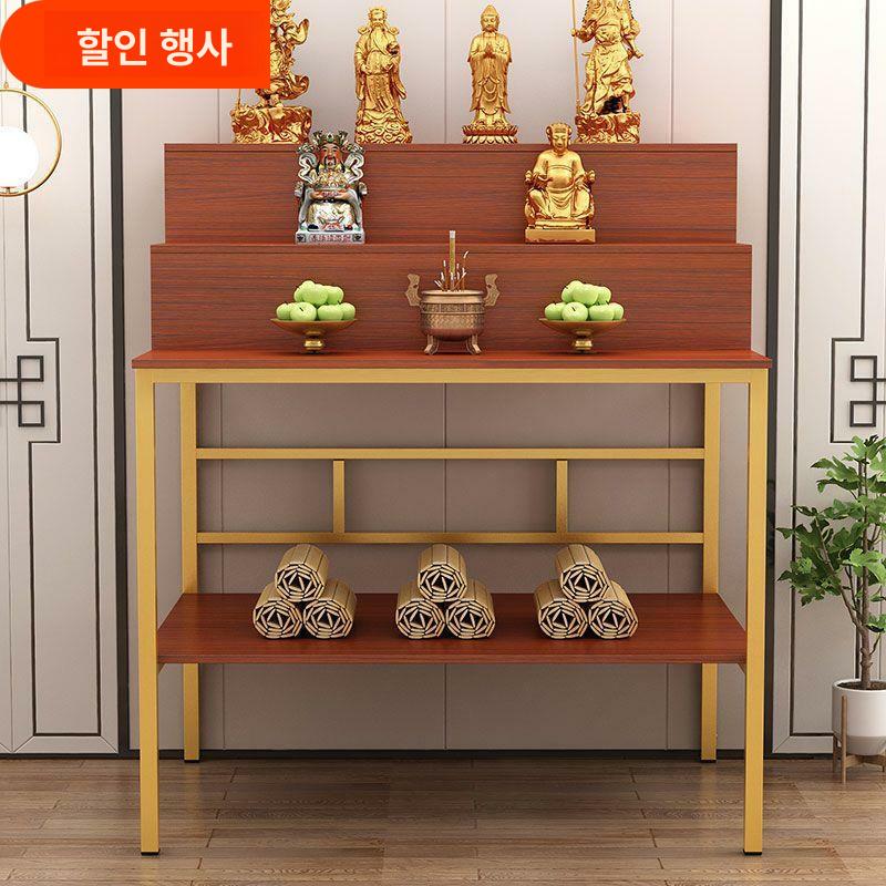 선반 불교테이블 제단 사찰 불교용품 신당 캐비닛 단상 받침대 불당 장식장 테이블 가정용 상품 이미지