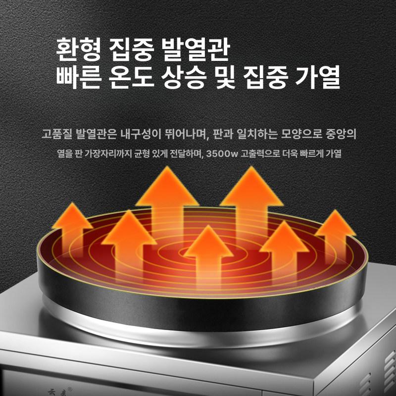 업소용 크레페기계 철판 제조 전기 원형 와플팬 카페 그릴 머신 크레이프 팬케이크 - 상세 이미지 2