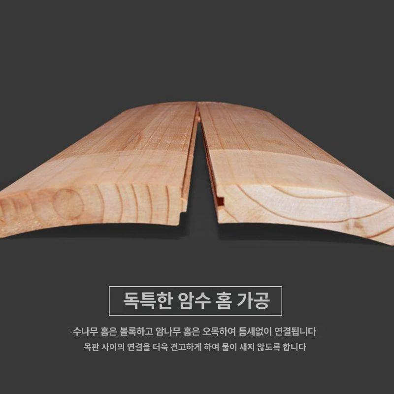 편백나무 족욕통 원목 힐링 건강 나무통 원형 튜브 발 마사지 히노끼 가정용 족욕기 무도장 - 상세 이미지 4