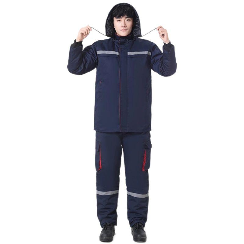 빅사이즈 팬츠 방풍 솜바지 밴딩 방한바지 하의 남자패딩바지 깔깔이 양털 보온 카고 - 상세 이미지 3
