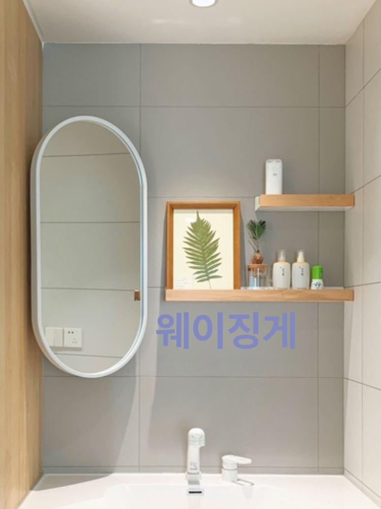 천장형 행잉거울 타원형 인테리어 월미러 디자인 - 상세 이미지 3
