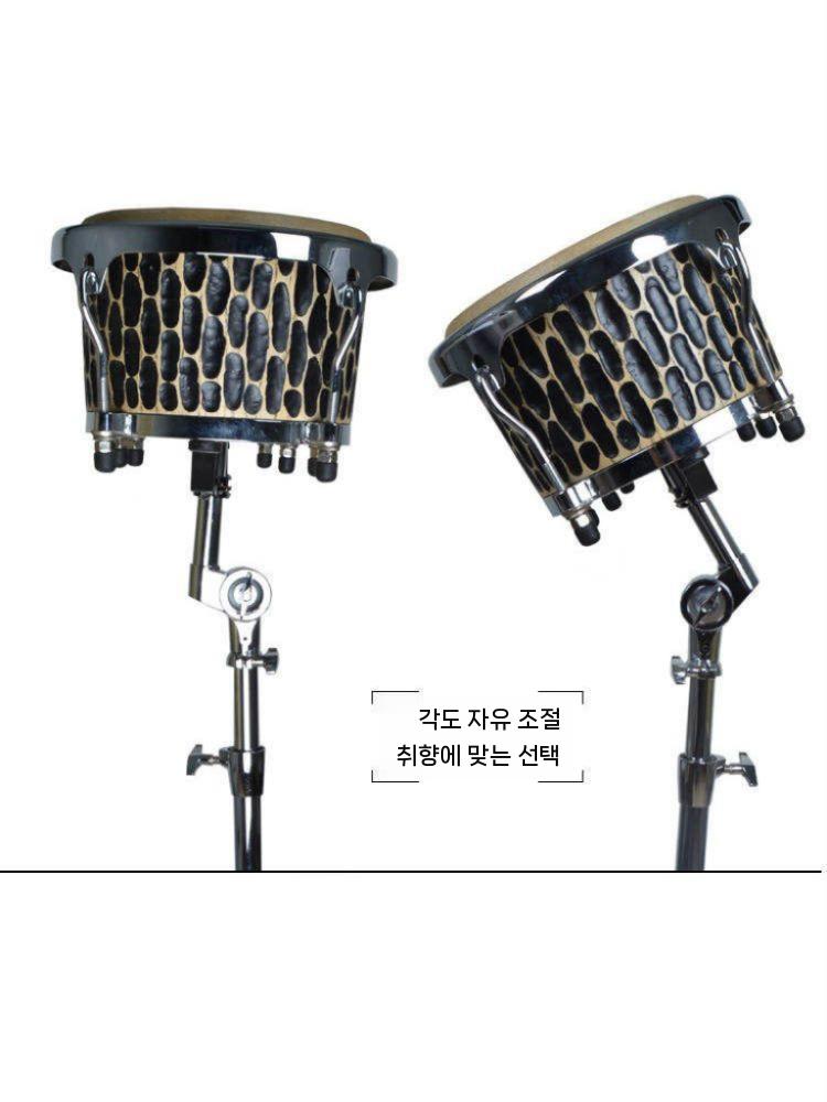 드럼거치대 봉고드럼 드럼스탠드 트레이 라틴봉고 공연 브래킷 심벌 삼각대 받침랙 - 상세 이미지 4