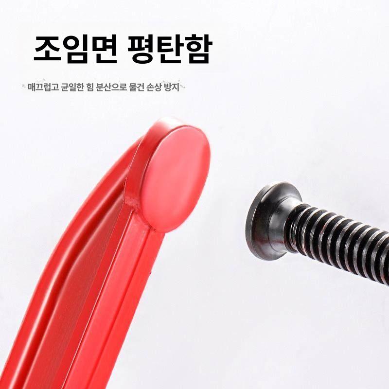 목공용 주철 조절식 클램프 고정집게 나무 작업대 장착 스크류 턱 목재 조임도구 - 상세 이미지 3