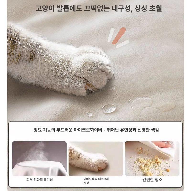 접이식 소파베드 신제품 2인 원룸 겸용 패브릭 침대 접는 다용도 거실용 베개 모델 - 상세 이미지 4