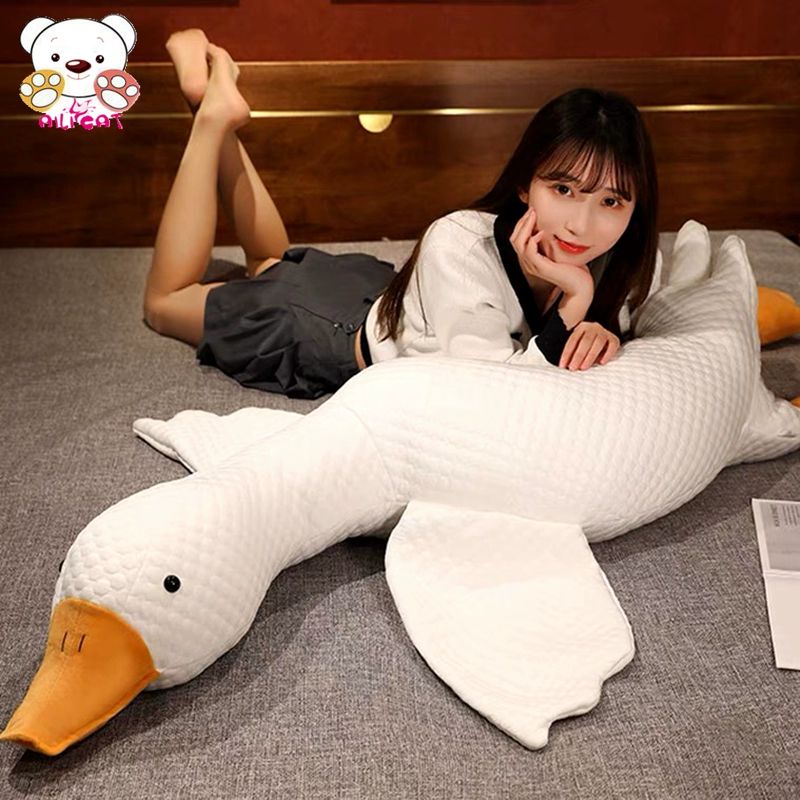 대형 오리 인형 바디필로우 냉감 캐릭터 쿠션 롱쿠션 대형인형 홈데코 - 상세 이미지 2