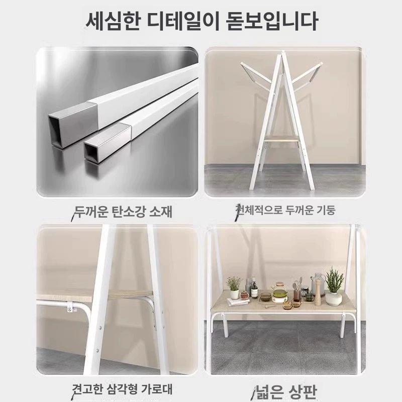 판매대 천막매대 접이식 간이 받침대 옐로우천막블랙선반 천막 이동식 식물장 플리마켓 진열대 - 상세 이미지 4
