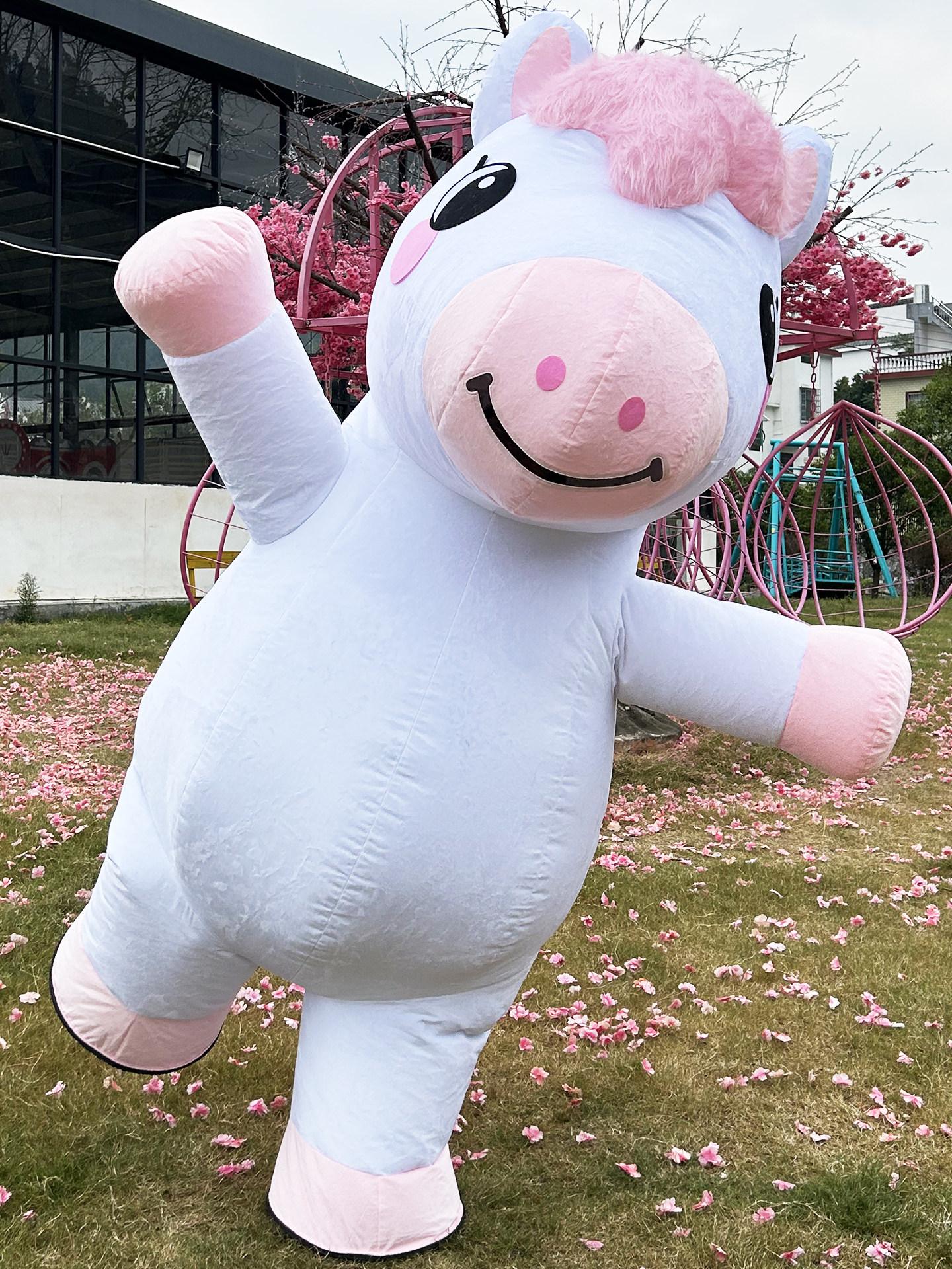 말 인형탈 코스튬 공연 말탈 이벤트 캐릭터 인형 행사 축제 행사용 동물 탈 할로윈 유니콘 - 상세 이미지 5