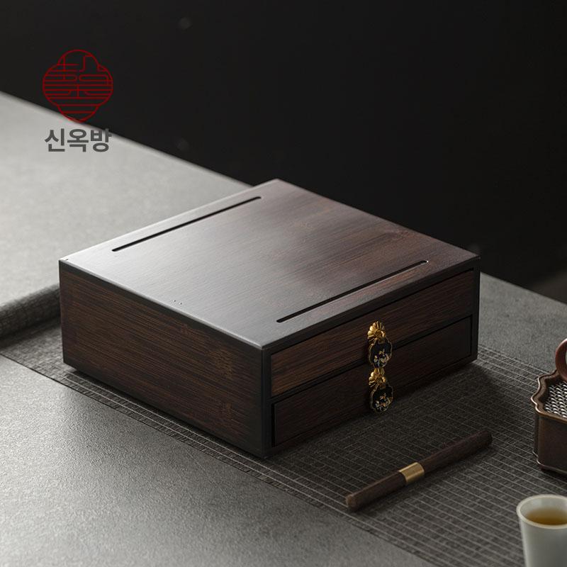 서랍식 수납함 보관함 조직정리 다용도 트레이 화장품 정리상자 차보관 소품수납 - 상세 이미지 3