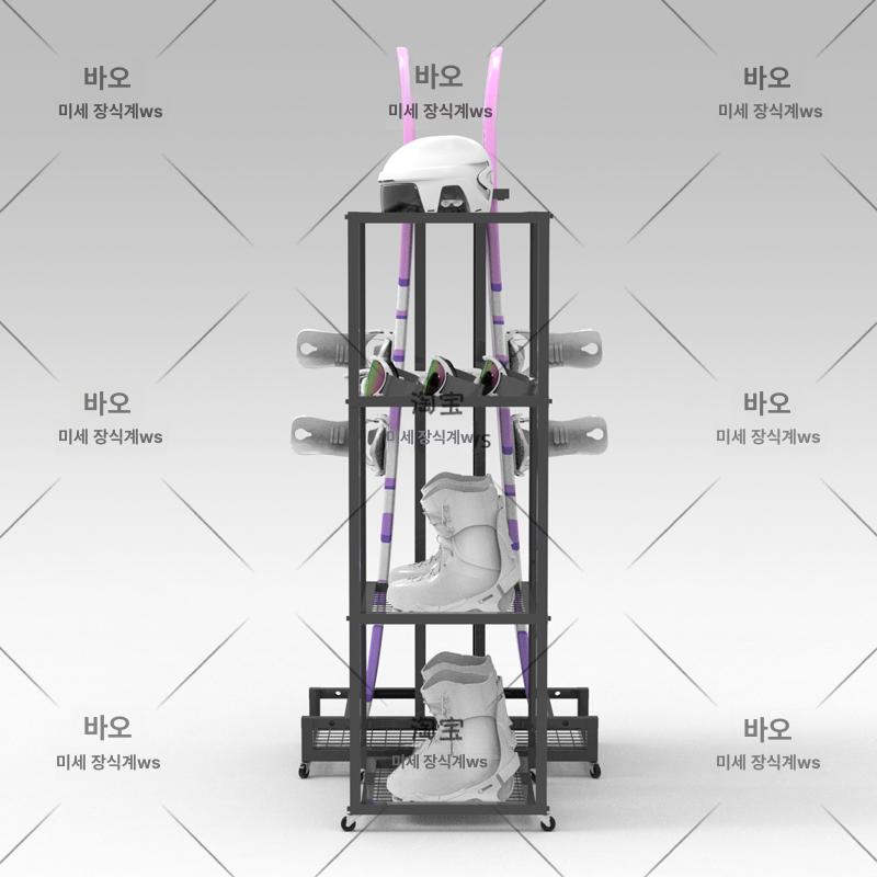 가정용 거치대 스노우보드 보관 가능 장비 롱보드 깔창 디스플레이랙 보관대 플로어 진열대 - 상세 이미지 5