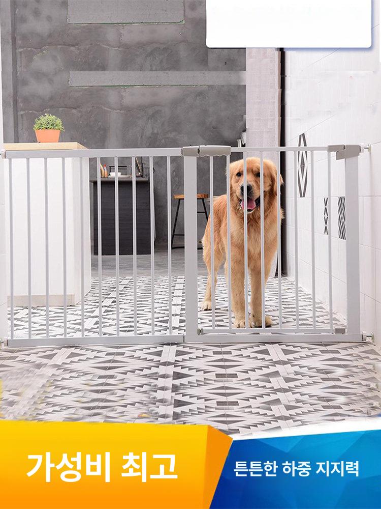 고양이 펜스 방묘문 현관 안전 고양이방묘문 중문 무타공 도어 칸막이 울타리 견문 펫도어 - 상세 이미지 2