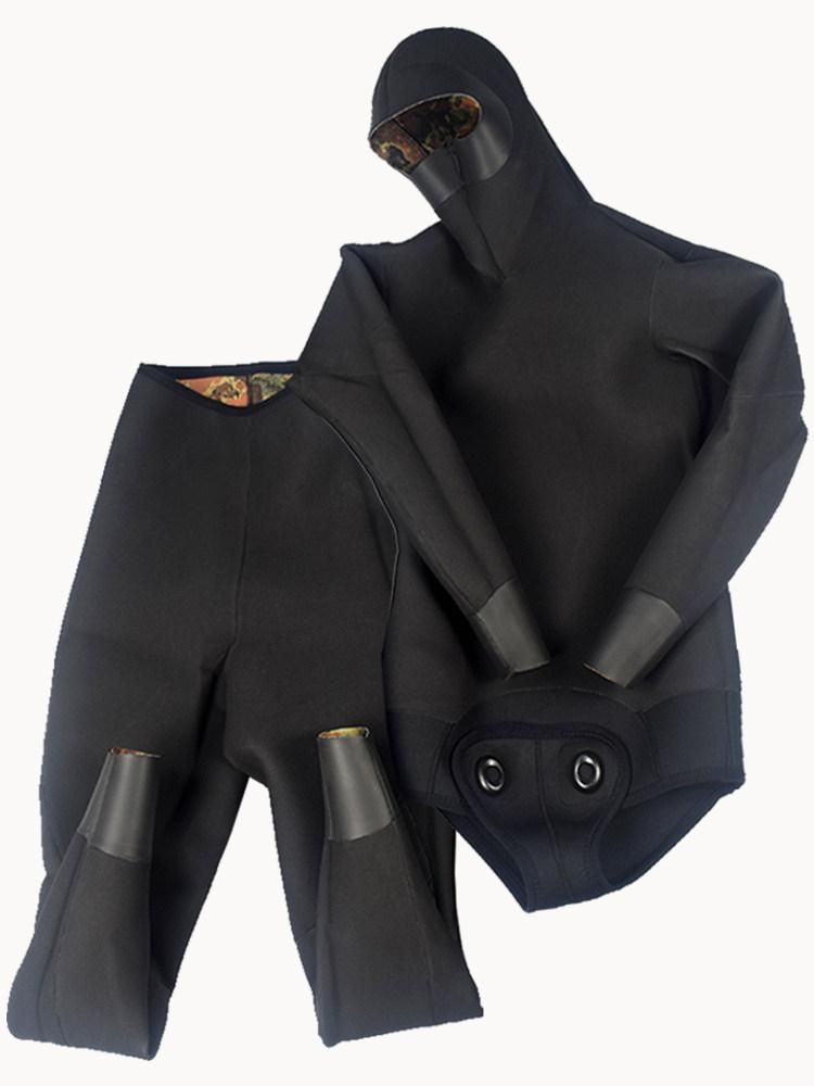 긴팔 겨울 잠수복 작업복 수영복 전신 방수복 바다 골드 3.0mm(S-3XL/사이즈메모기재) - 상세 이미지 5