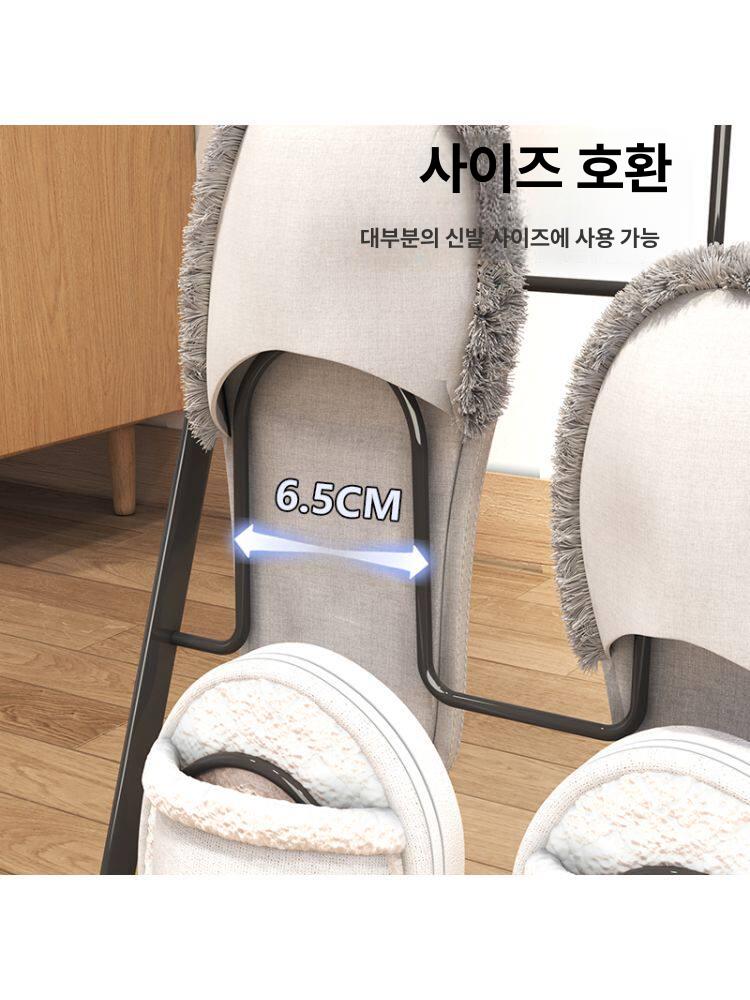4단 슬리퍼 거치대 실내화 걸이 현관 신발 정리 선반 꽂이 - 상세 이미지 5